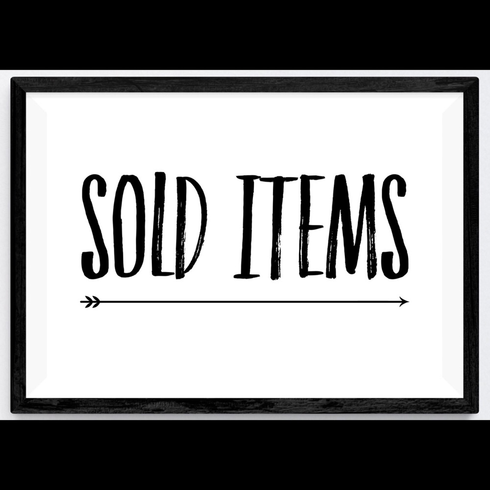 SOLD ITEMS